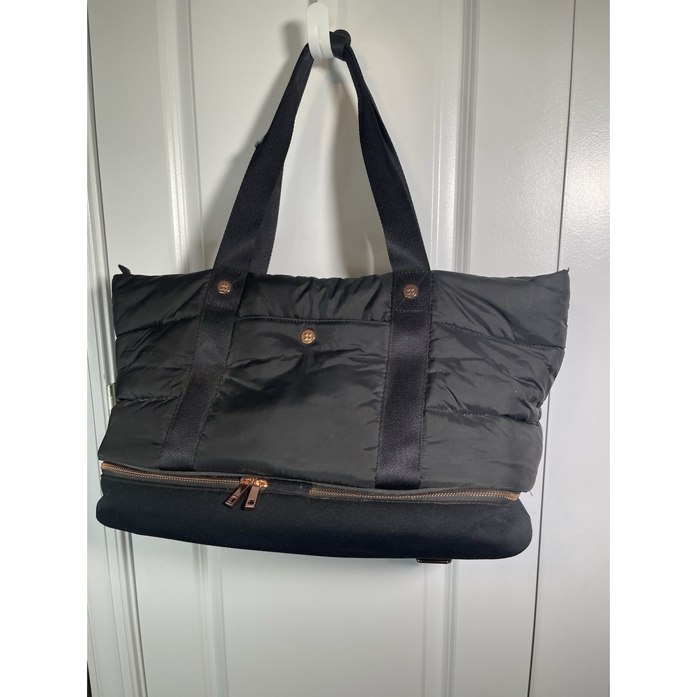Sweaty Betty Icon Luxe Bag Quilted Black Gym Bag See Photos